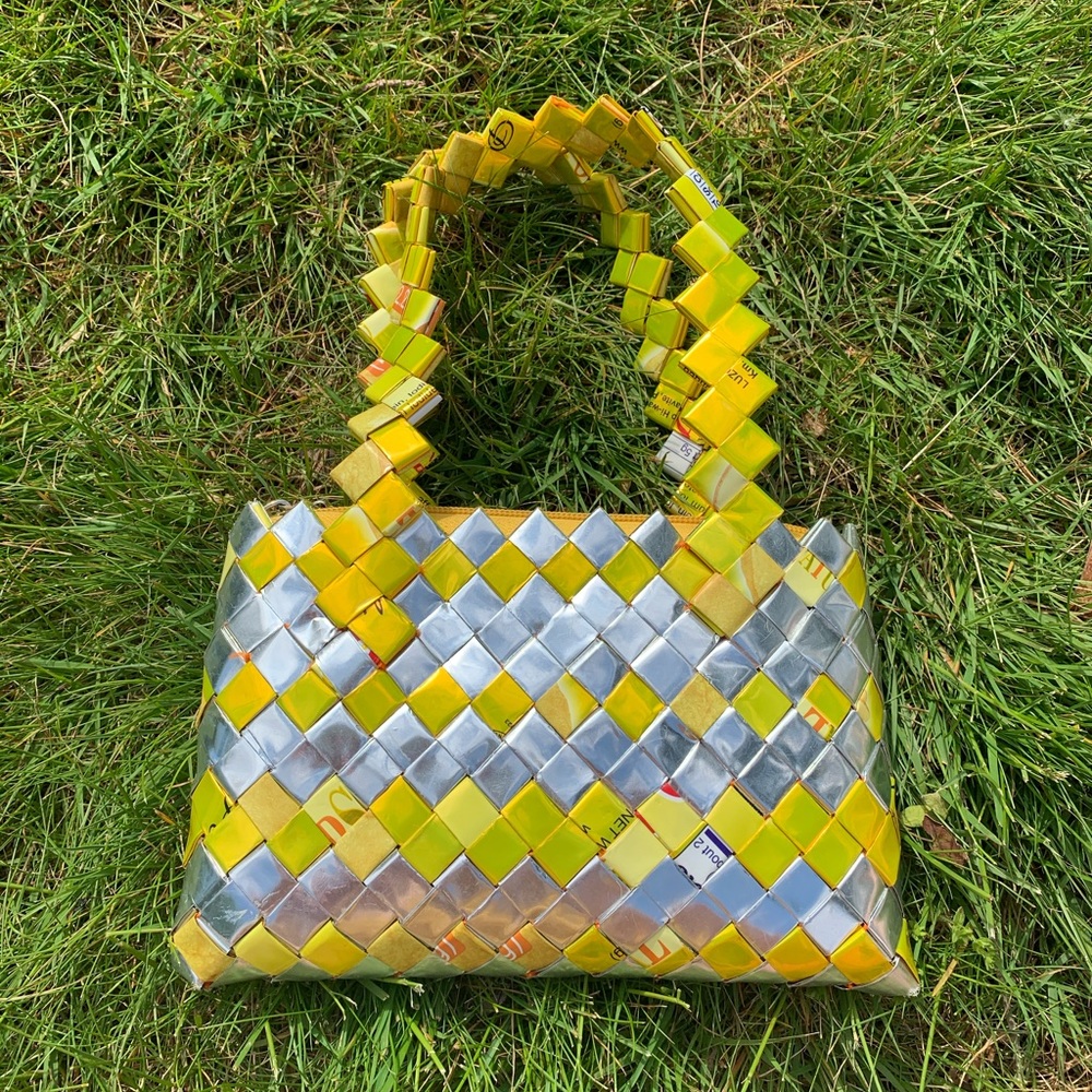 upcycled handbag